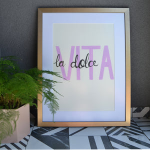 Celebrate La Dolce Vita! Uplifting Art Print celebrating the simple joys in life, perfect as a gift. £29 
