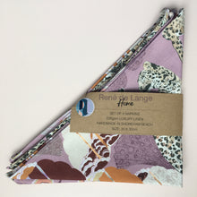 Load image into Gallery viewer, LUXURY LINEN LEOPARD NAPKINS HANDPAINTED IN SUSSEX. LEOPARD GIFTING. MAXIMALIST HOMEWARE
